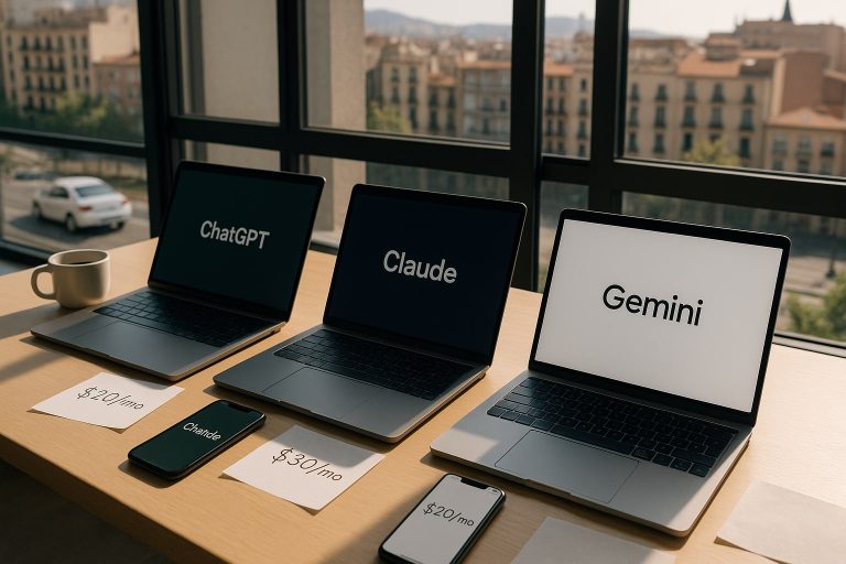 ChatGPT vs Claude vs Gemini: cuál elegir según tu tipo de uso