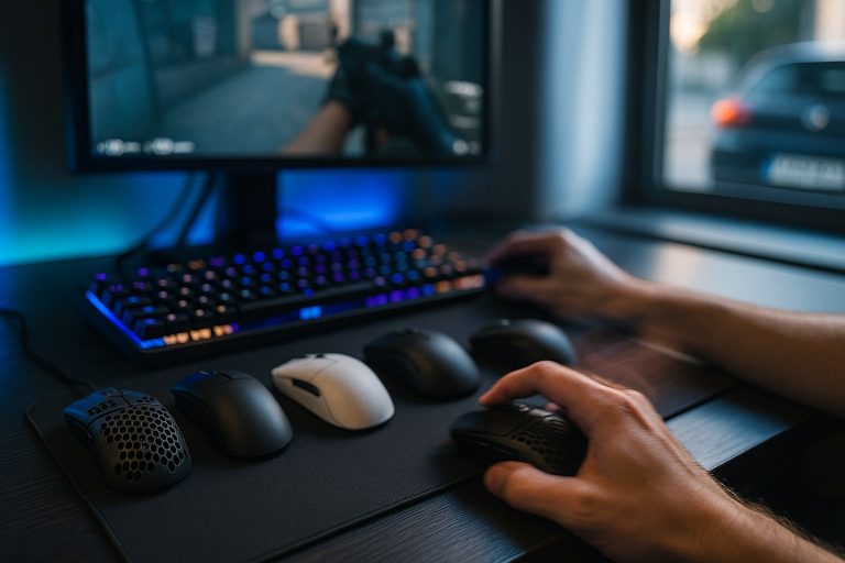 Cómo elegir ratón gaming según tu juego: criterios de peso, sensor y agarre para FPS, MOBA y MMO