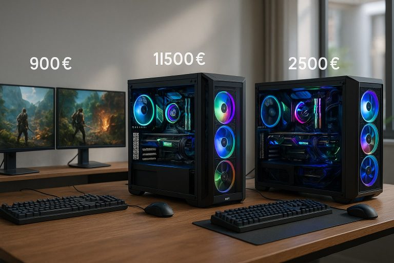 Cuánto cuesta un buen PC gaming en 2026: tramos de 900, 1.500 y 2.500 € y qué obtienes en cada uno