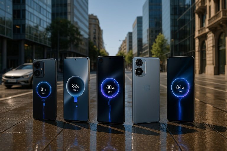 Top 5 móviles gama media con carga rápida por encima de 80 W a la venta en España