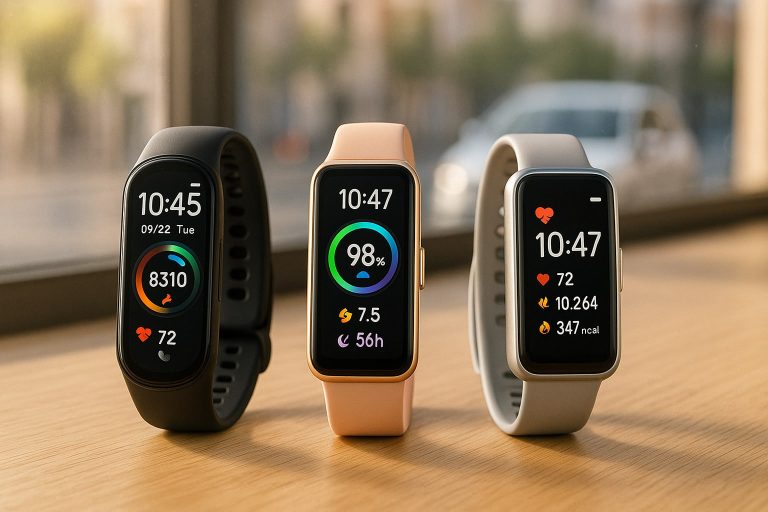 Xiaomi Smart Band 9 vs Huawei Band 9 vs Amazfit Band 7: qué pulsera de actividad bajo 60 € elegir